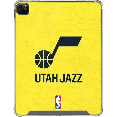 NBA Utah Jazz Yellow Texture iPad Cases