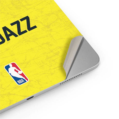 NBA Utah Jazz Yellow Texture iPad Pro 13in M4 (2024) Skin