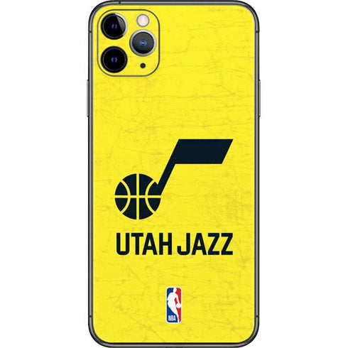 NBA Utah Jazz Yellow Texture iPhone 11 Pro Max Skin