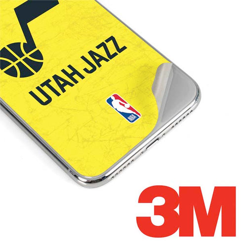 NBA Utah Jazz Yellow Texture iPhone 11 Pro Skin