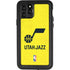 NBA Utah Jazz Yellow Texture iPhone 11 Pro Waterproof Case