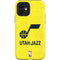 NBA Utah Jazz Yellow Texture iPhone 12 Impact Case