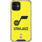 NBA Utah Jazz Yellow Texture iPhone 12 Mini Clear Case
