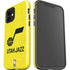 NBA Utah Jazz Yellow Texture iPhone 12 Mini Impact Case