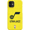 NBA Utah Jazz Yellow Texture iPhone 12 Mini Lite Case