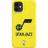 NBA Utah Jazz Yellow Texture iPhone 12 Mini Lite Case