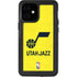 NBA Utah Jazz Yellow Texture iPhone 12 Mini Waterproof Case