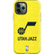 NBA Utah Jazz Yellow Texture iPhone 12 Pro Impact Case
