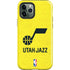 NBA Utah Jazz Yellow Texture iPhone 12 Pro Impact Case