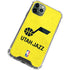 NBA Utah Jazz Yellow Texture iPhone 12 Pro Max Clear Case