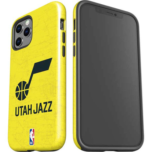 NBA Utah Jazz Yellow Texture iPhone 12 Pro Max Impact Case