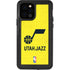 NBA Utah Jazz Yellow Texture iPhone 12 Pro Waterproof Case