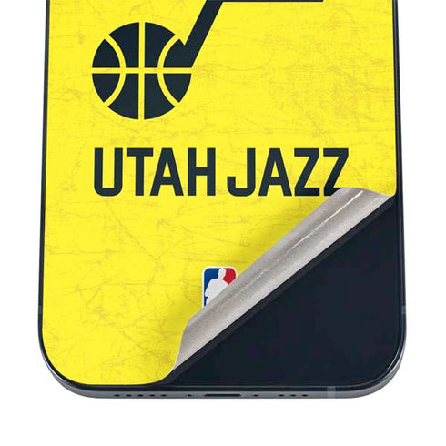 NBA Utah Jazz Yellow Texture iPhone 12 Skin