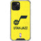 NBA Utah Jazz Yellow Texture iPhone 13 Mini Clear Case