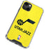 NBA Utah Jazz Yellow Texture iPhone 13 Mini Clear Case