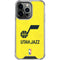 NBA Utah Jazz Yellow Texture iPhone 13 Pro Clear Case
