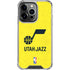 NBA Utah Jazz Yellow Texture iPhone 13 Pro Clear Case