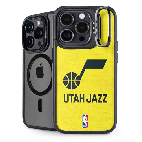 NBA Utah Jazz Yellow Texture iPhone Cases
