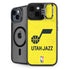 NBA Utah Jazz Yellow Texture iPhone 14 Kickstand Case