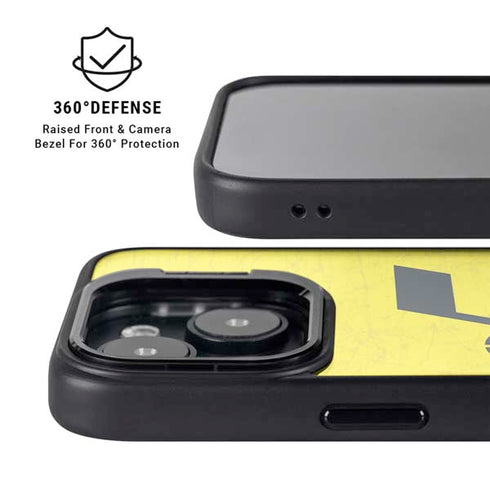 NBA Utah Jazz Yellow Texture iPhone 14 Kickstand Case