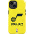 NBA Utah Jazz Yellow Texture iPhone 14 Plus Impact Case