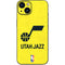 NBA Utah Jazz Yellow Texture iPhone 15 Plus Skin