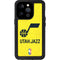 NBA Utah Jazz Yellow Texture iPhone 15 Pro Waterproof Case