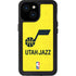 NBA Utah Jazz Yellow Texture iPhone 15 Waterproof Case