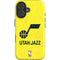 NBA Utah Jazz Yellow Texture iPhone 16 Impact Case