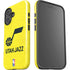 NBA Utah Jazz Yellow Texture iPhone 16 Impact Case