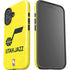 NBA Utah Jazz Yellow Texture iPhone 16 Plus Impact Case