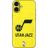 NBA Utah Jazz Yellow Texture iPhone 16 Plus Skin