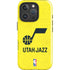 NBA Utah Jazz Yellow Texture iPhone 16 Pro Impact Case
