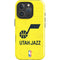 NBA Utah Jazz Yellow Texture iPhone 16 Pro Max Impact Case