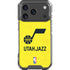 NBA Utah Jazz Yellow Texture iPhone 18 Pro Clear Case