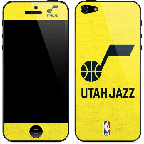 NBA Utah Jazz Yellow Texture iPhone 5/5s/5SE Skin