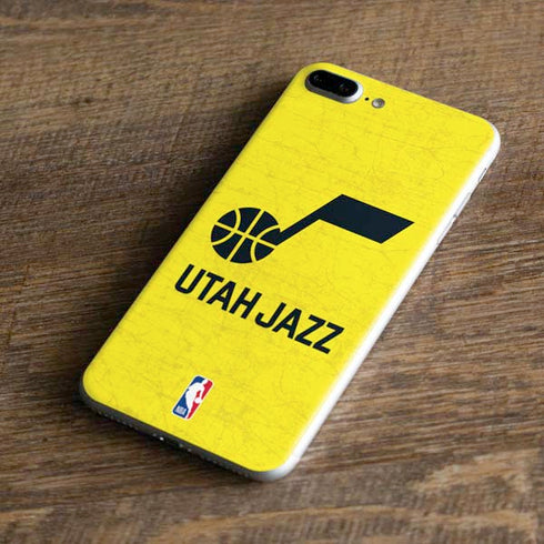NBA Utah Jazz Yellow Texture iPhone 7 Plus Skin