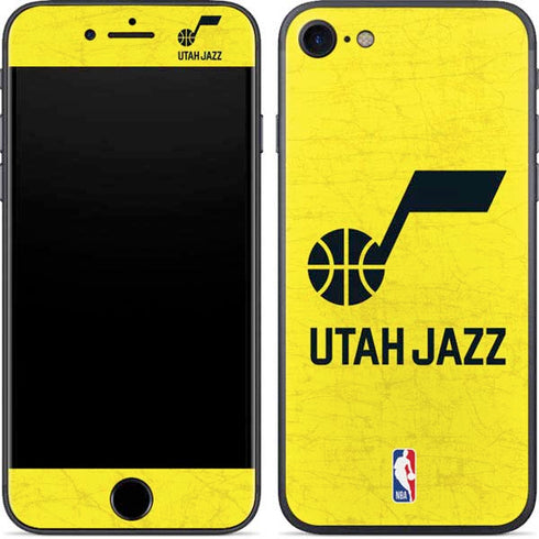 NBA Utah Jazz Yellow Texture iPhone 7 Skin