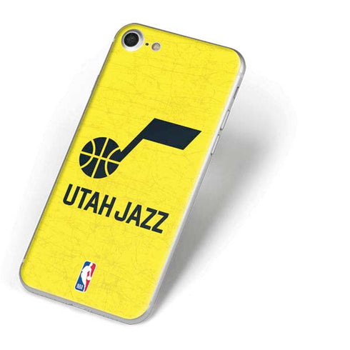 NBA Utah Jazz Yellow Texture iPhone 8 Skin