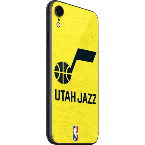 NBA Utah Jazz Yellow Texture iPhone SE (2nd & 3rd Gen) Skin