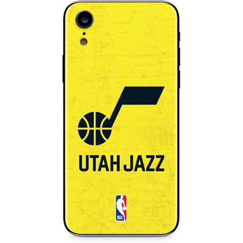NBA Utah Jazz Yellow Texture iPhone XR Skin