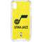 NBA Utah Jazz Yellow Texture iPhone XS Clear Case