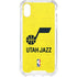 NBA Utah Jazz Yellow Texture iPhone XS Clear Case