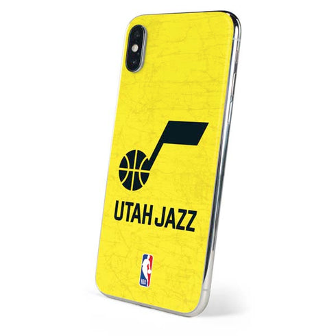 NBA Utah Jazz Yellow Texture iPhone XS Max Skin