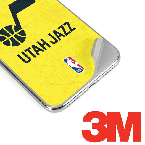 NBA Utah Jazz Yellow Texture iPhone XS Max Skin