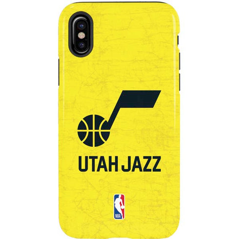 NBA Utah Jazz Yellow Texture iPhone XS Pro Case