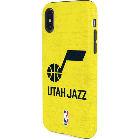 NBA Utah Jazz Yellow Texture iPhone XS Pro Case
