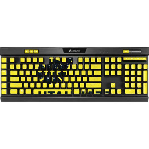 NBA Utah Jazz Yellow Texture K95 RGB PLATINUM Mechanical Gaming Keyboard Skin
