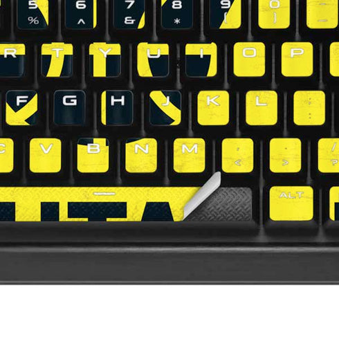 NBA Utah Jazz Yellow Texture K95 RGB PLATINUM Mechanical Gaming Keyboard Skin