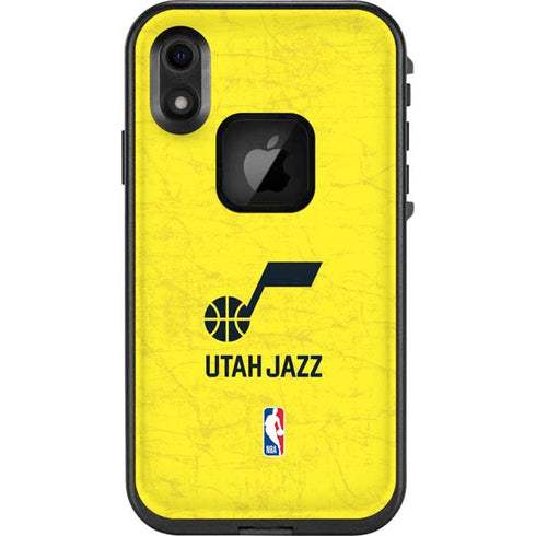 NBA Utah Jazz Yellow Texture LifeProof Fre iPhone Skin